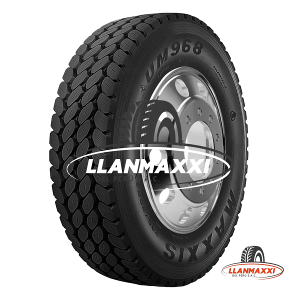 LLANTAS 12 R22.5 UM968 16PR 152/148K MAXXIS
