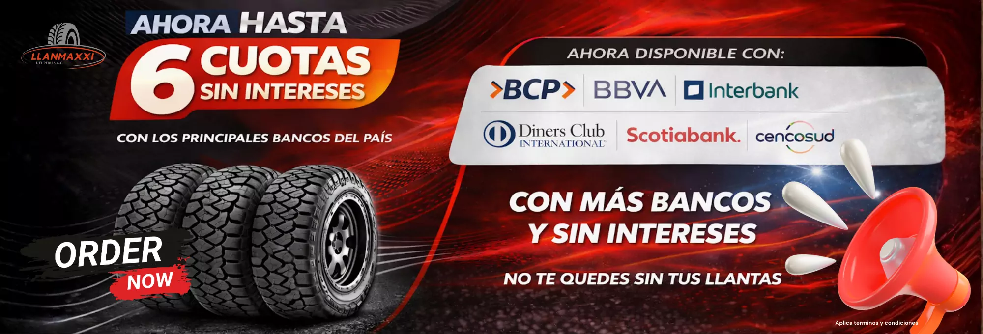 Promoción pago en cuotas llanmaxxi del perú maxxisperu.com